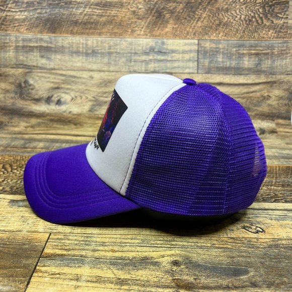 Creepshow 1982 Mens Trucker Hat Purple Snapback Horror Anthology Baseball Cap - Picture 4 of 8